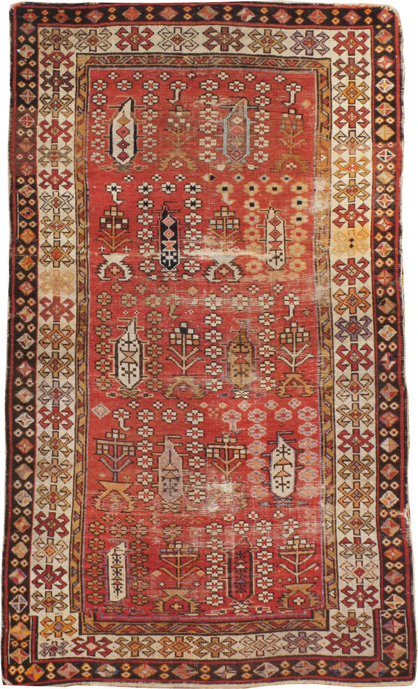 Antique Caucasian Rug, No.21135 - Gss
