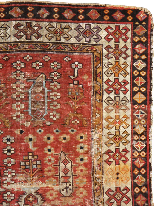 Antique Caucasian Rug, No.21135 - Gss