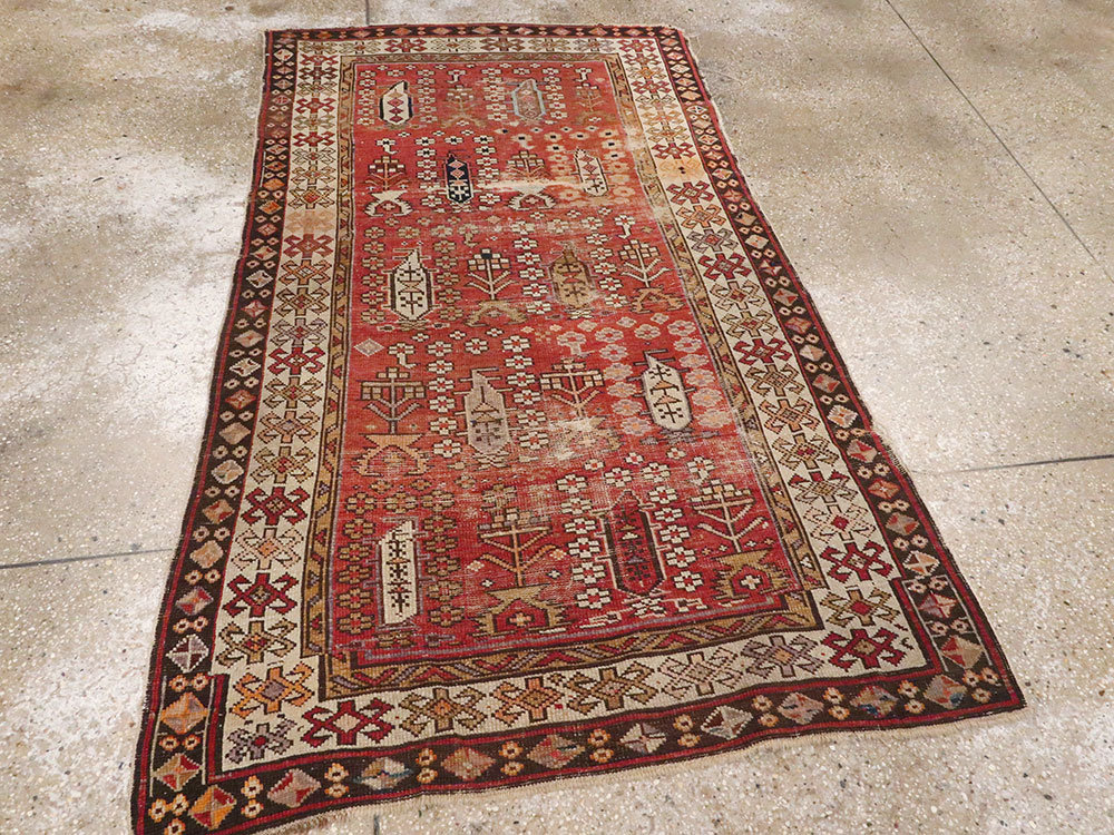 Antique Caucasian Rug, No.21135 - Gss