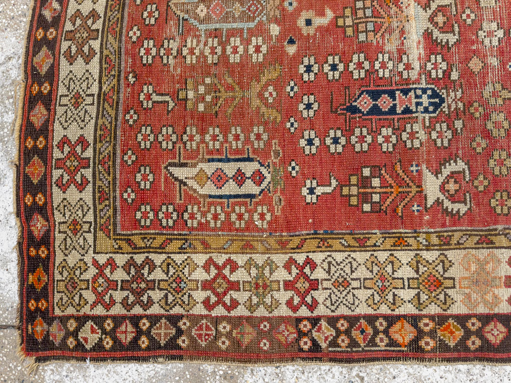 Antique Caucasian Rug, No.21135 - Gss