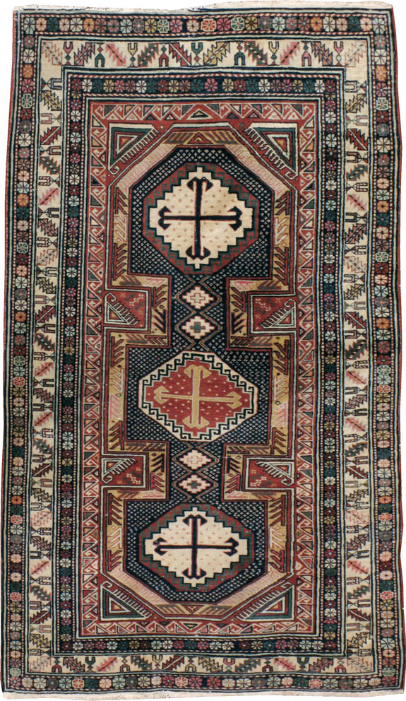 Antique Caucasian Shirvan Rug, No.21136 - Gss