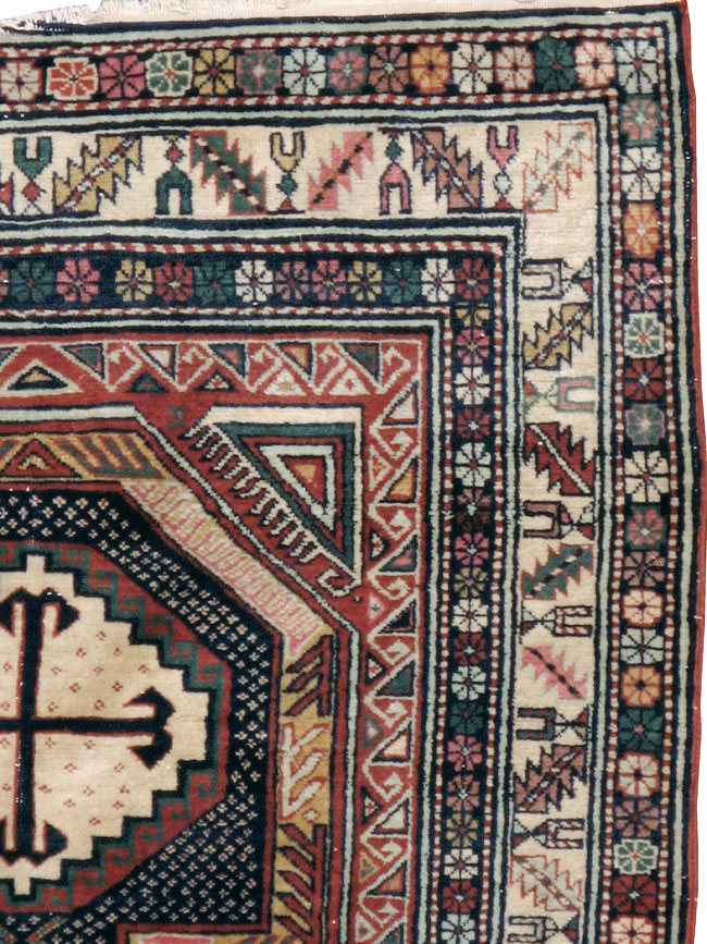 Antique Caucasian Shirvan Rug, No.21136 - Gss