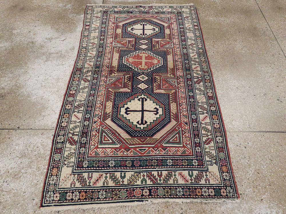 Antique Caucasian Shirvan Rug, No.21136 - Gss