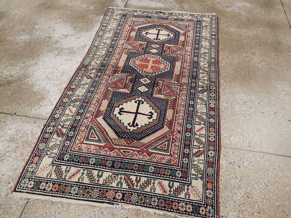 Antique Caucasian Shirvan Rug, No.21136 - Gss