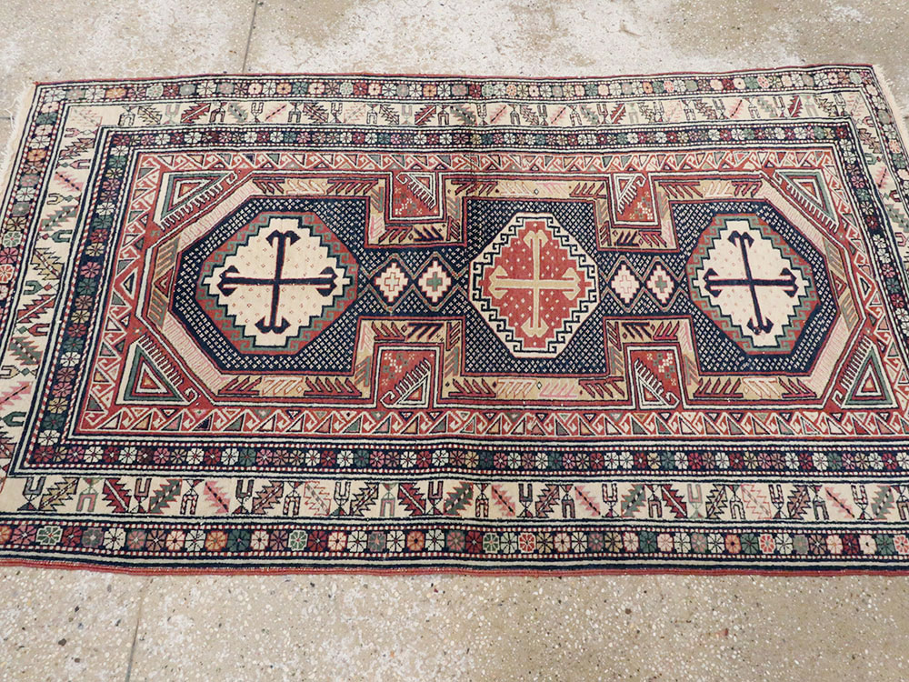 Antique Caucasian Shirvan Rug, No.21136 - Gss