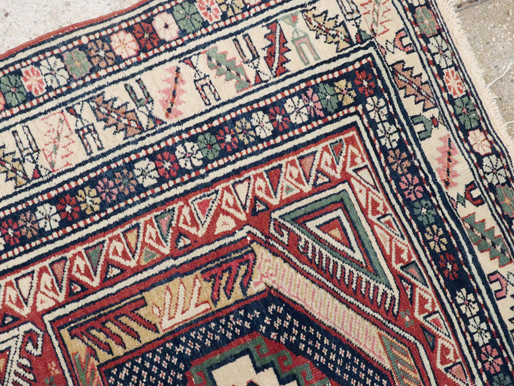 Antique Caucasian Shirvan Rug, No.21136 - Gss