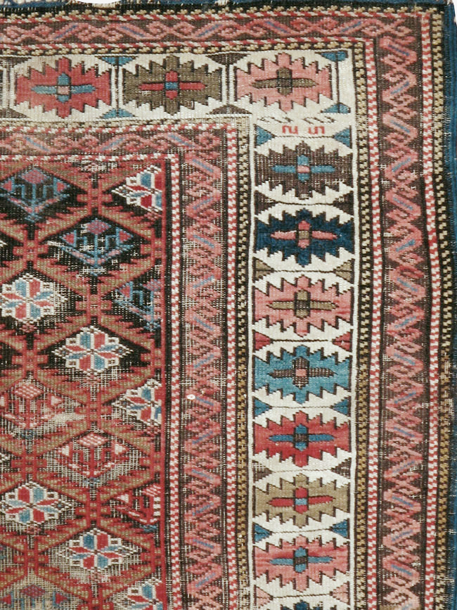 Antique Caucasian Kuba Rug, No.21138 - Gss