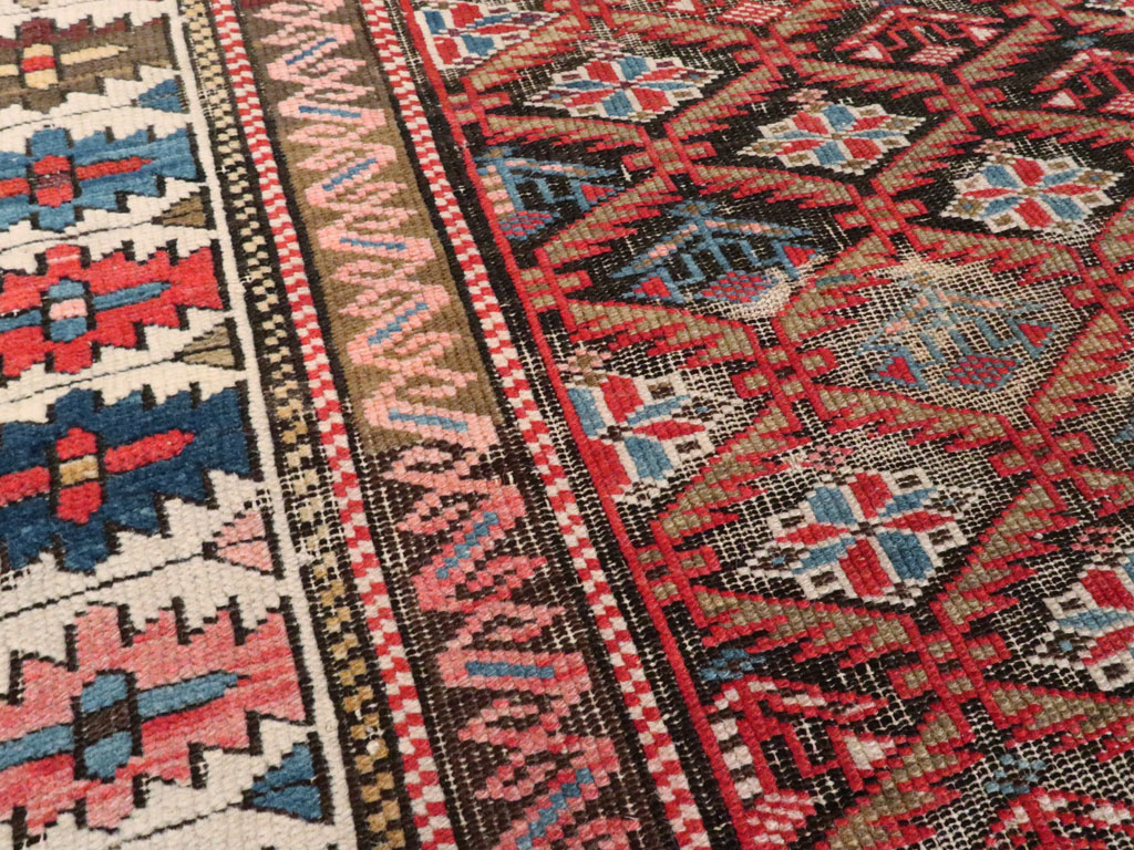 Antique Caucasian Kuba Rug, No.21138 - Gss