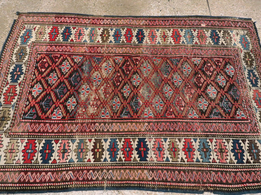 Antique Caucasian Kuba Rug, No.21138 - Gss