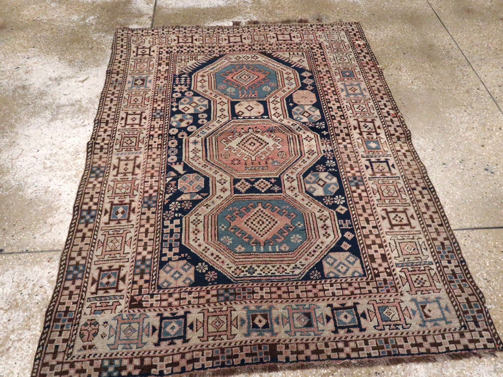Antique Caucasian Shirvan Rug, No.21141 - Gss