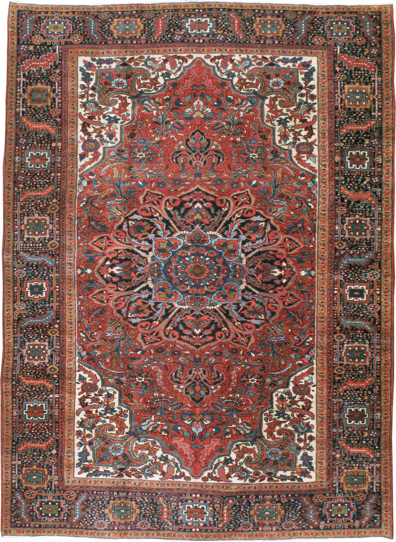 Vintage Persian Heriz Carpet, No.21148 - Gss