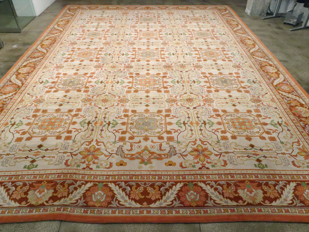 Vintage Spanish Cuenca Oversize Carpet, No.21154 - Gss