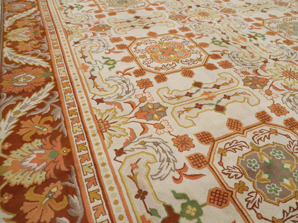Vintage Spanish Cuenca Oversize Carpet, No.21154 - Gss
