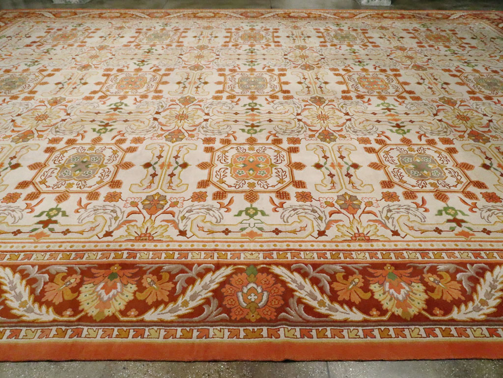 Vintage Spanish Cuenca Oversize Carpet, No.21154 - Gss