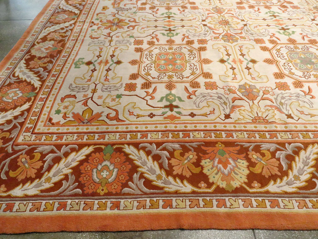Vintage Spanish Cuenca Oversize Carpet, No.21154 - Gss