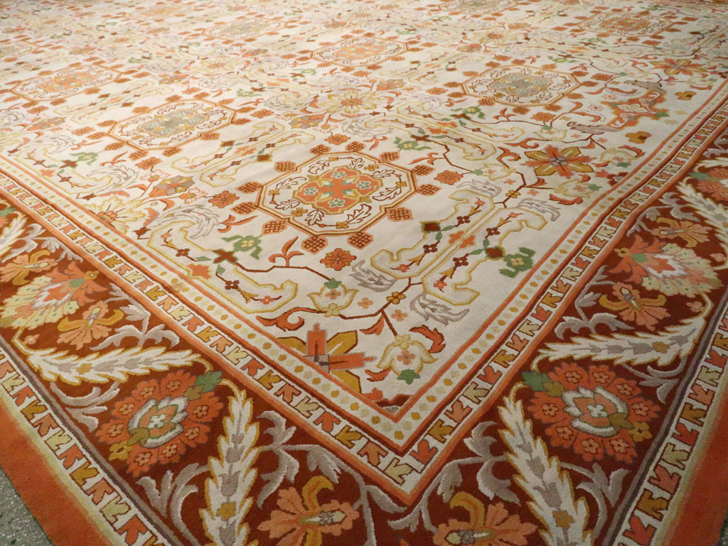 Vintage Spanish Cuenca Oversize Carpet, No.21154 - Gss