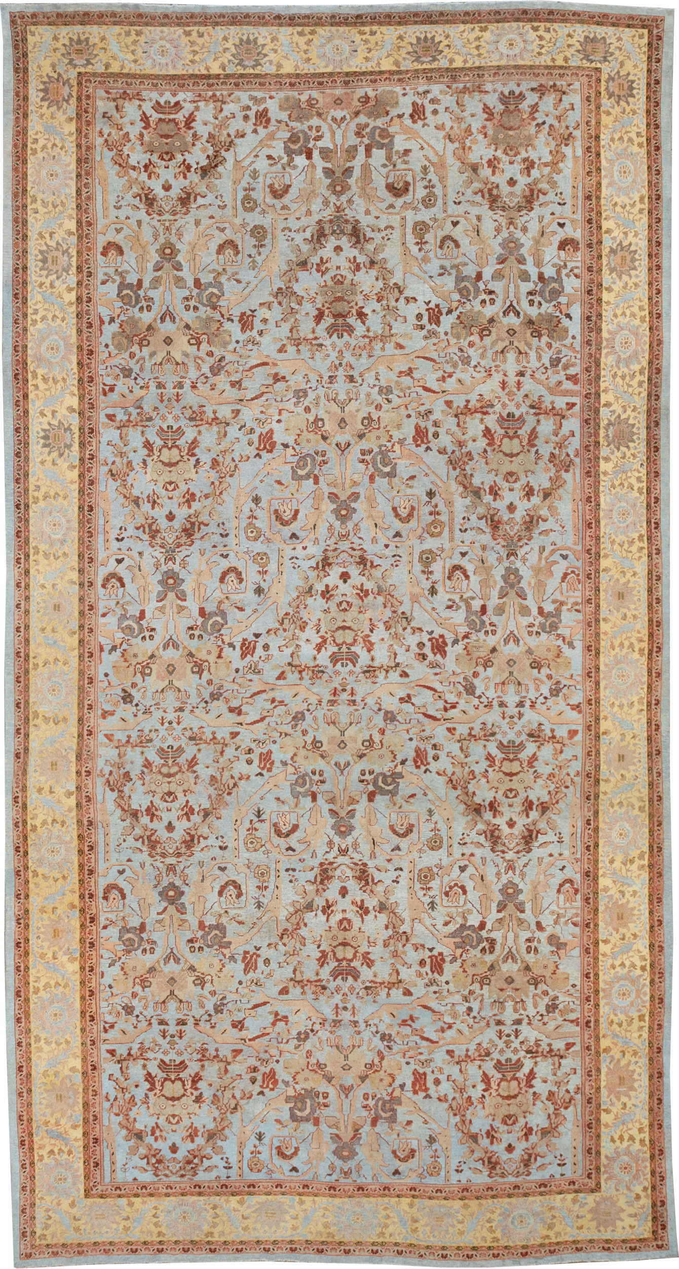Antique Persian Mahal Oversize Carpet, No.21160 - Gss