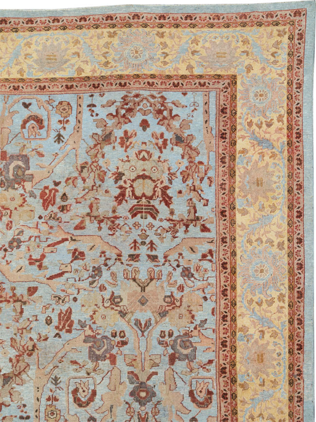 Antique Persian Mahal Oversize Carpet, No.21160 - Gss