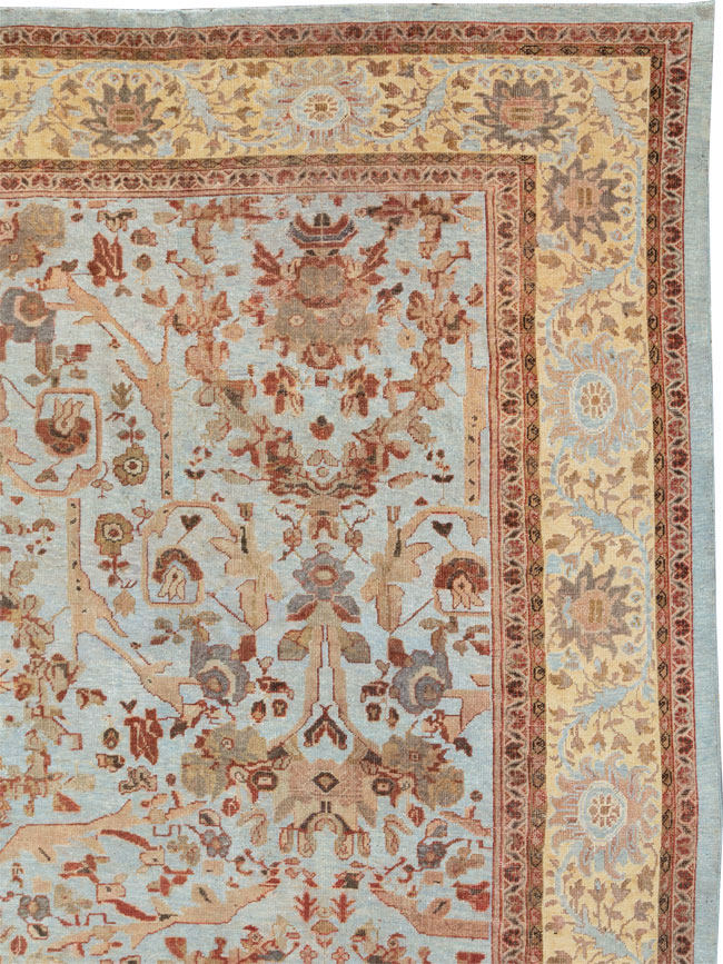 Antique Persian Mahal Oversize Carpet, No.21160 - Gss