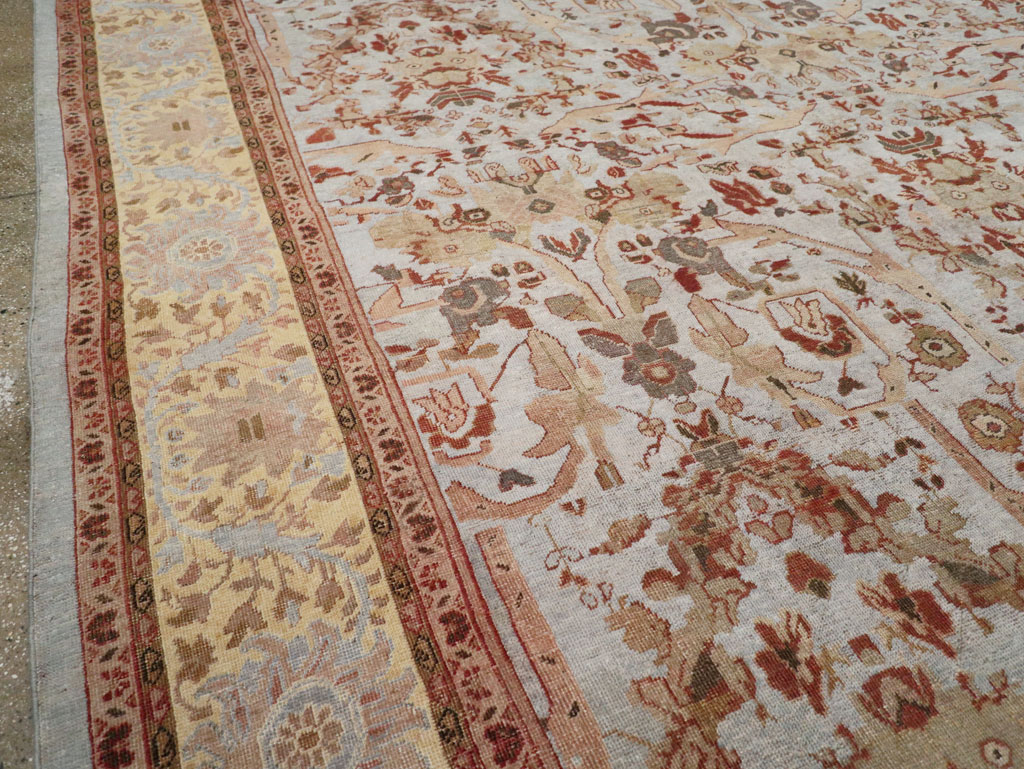 Antique Persian Mahal Oversize Carpet, No.21160 - Gss