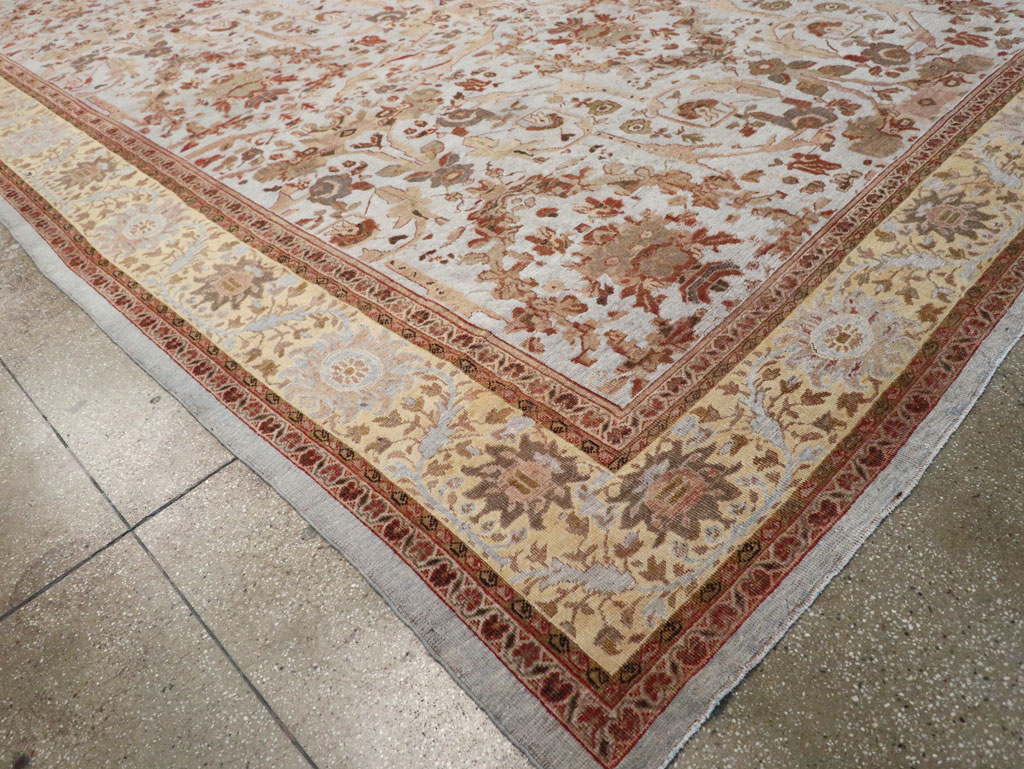 Antique Persian Mahal Oversize Carpet, No.21160 - Gss