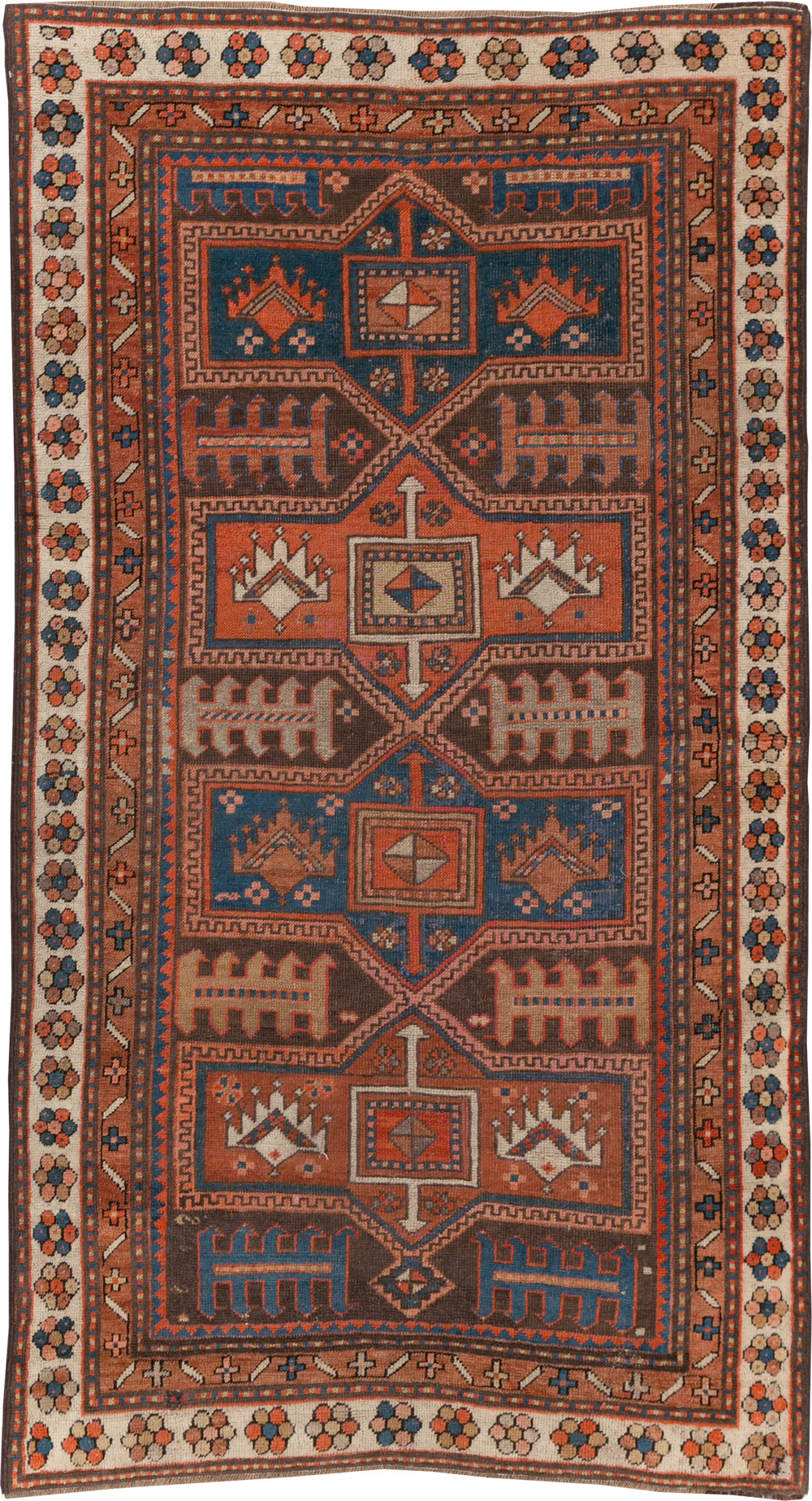 Antique Caucasian Kazak Rug, No.21183 - Gss
