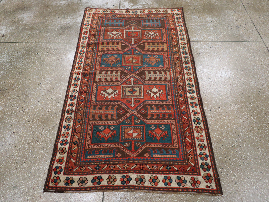 Antique Caucasian Kazak Rug, No.21183 - Gss