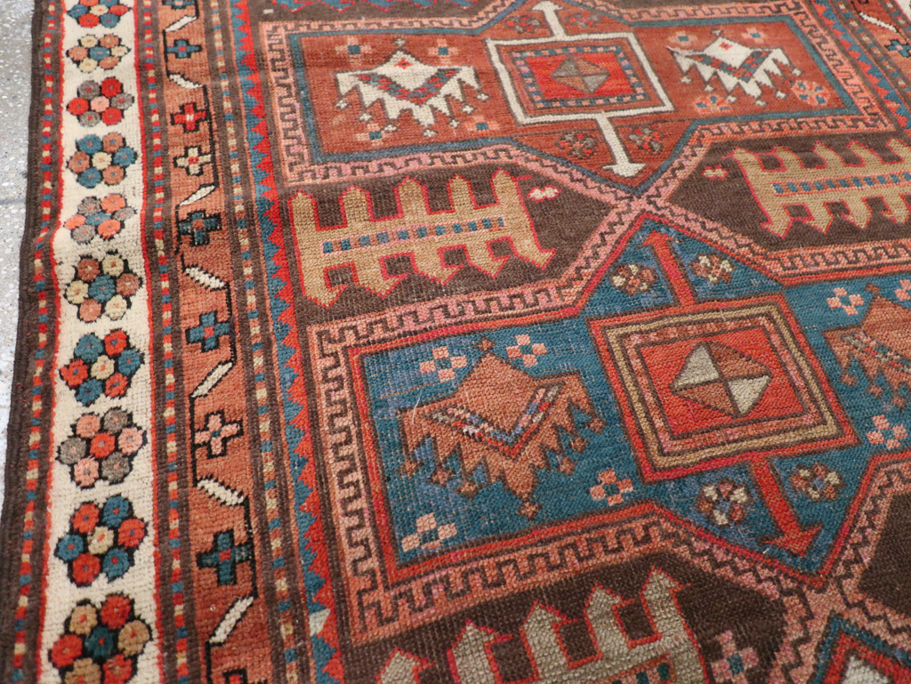 Antique Caucasian Kazak Rug, No.21183 - Gss