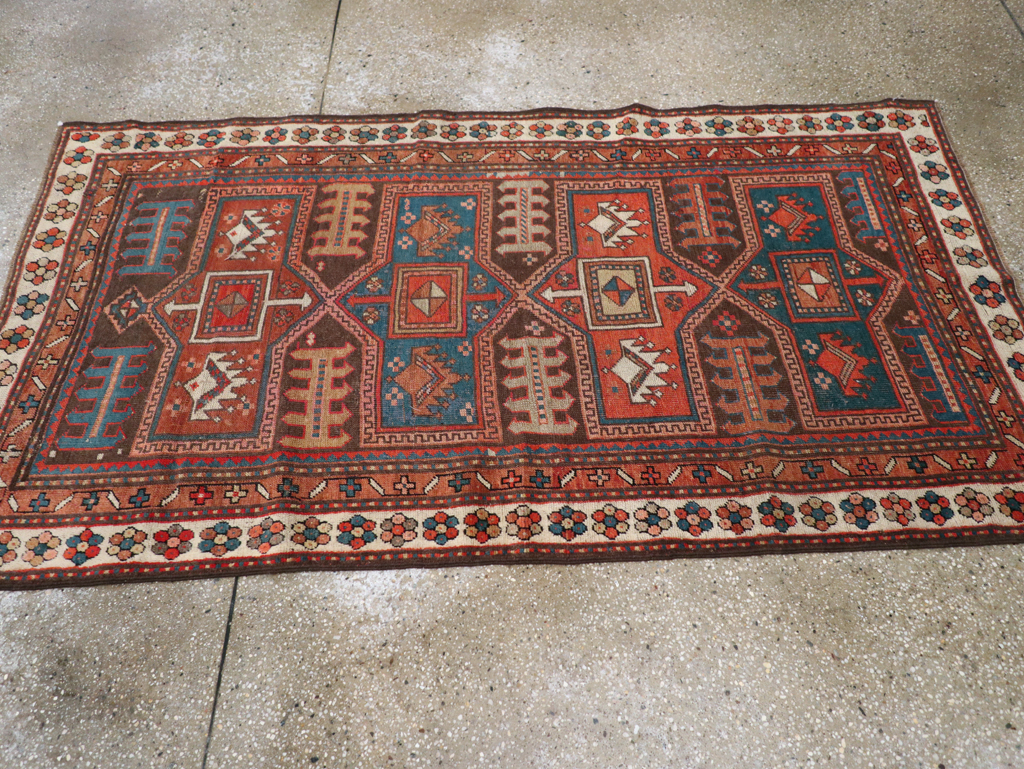 Antique Caucasian Kazak Rug, No.21183 - Gss