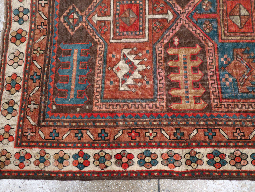 Antique Caucasian Kazak Rug, No.21183 - Gss