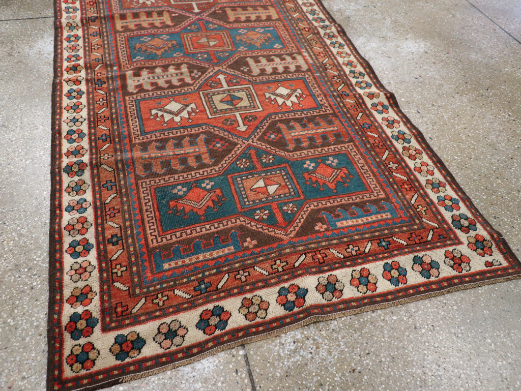 Antique Caucasian Kazak Rug, No.21183 - Gss