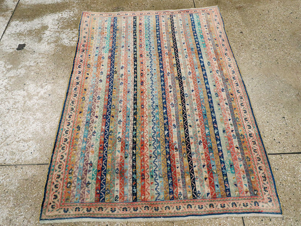 Vintage Persian Afshar Rug, No.21206 - Gss