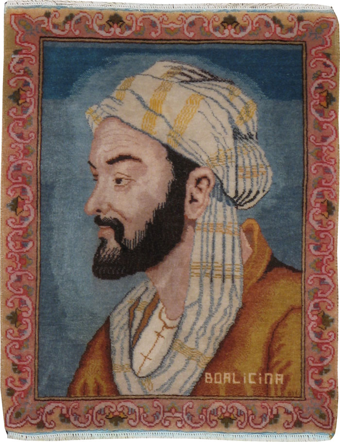 Vintage Persian Tabriz Pictorial Rug, No.21207 - Gss