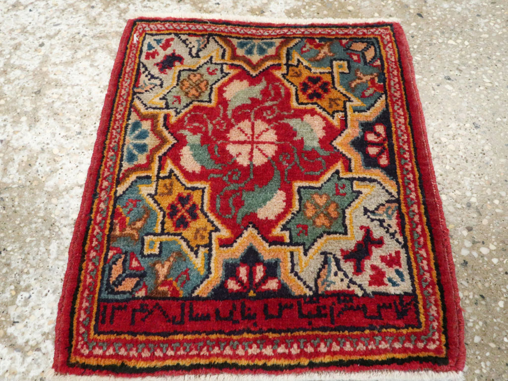 Vintage Persian Sampler Kashan Rug, No.21211 - Gss