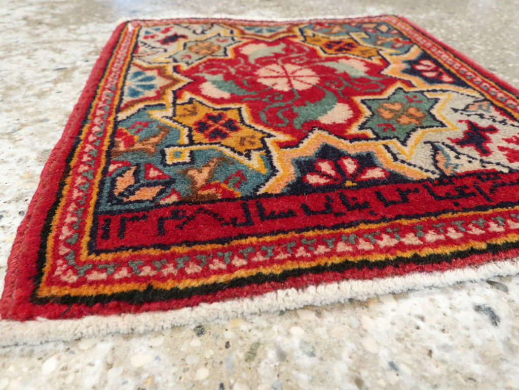 Vintage Persian Sampler Kashan Rug, No.21211 - Gss