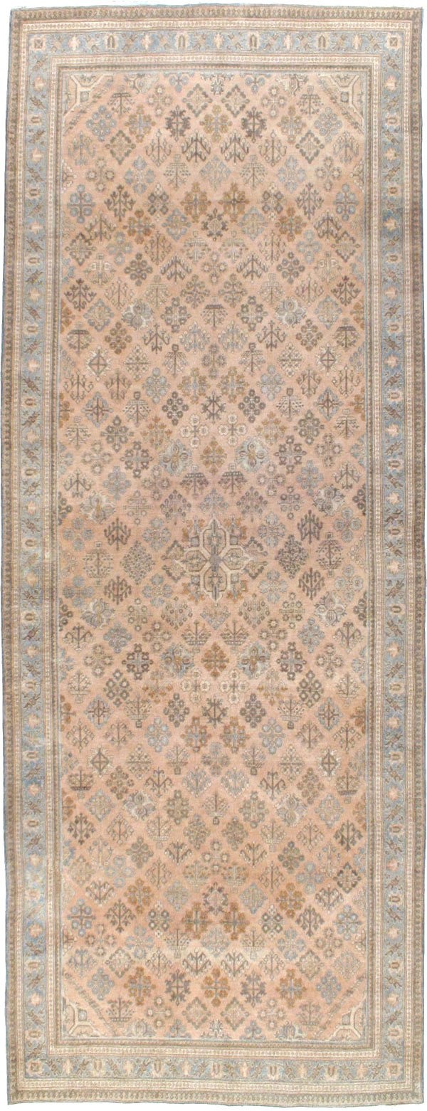 Antique Persian Joshegan Wide Gallery Runner, No.21214 - Gss
