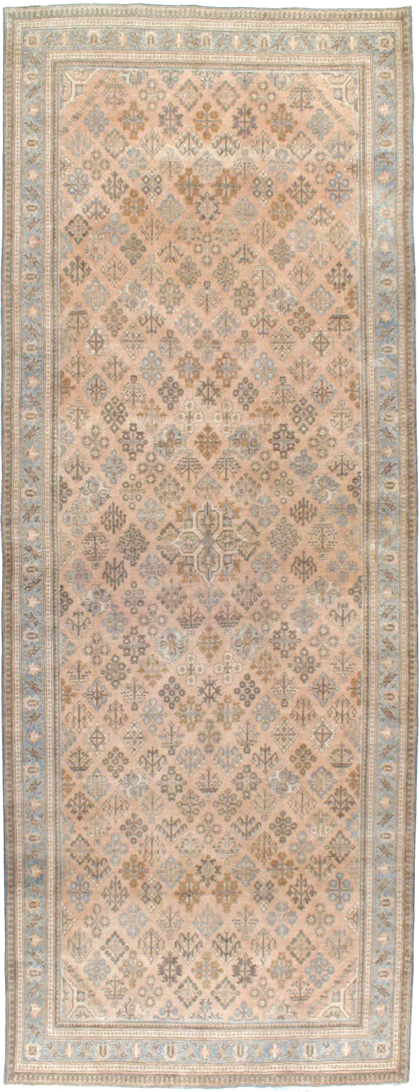 Antique Persian Joshegan Wide Gallery Runner, No.21214 - Gss
