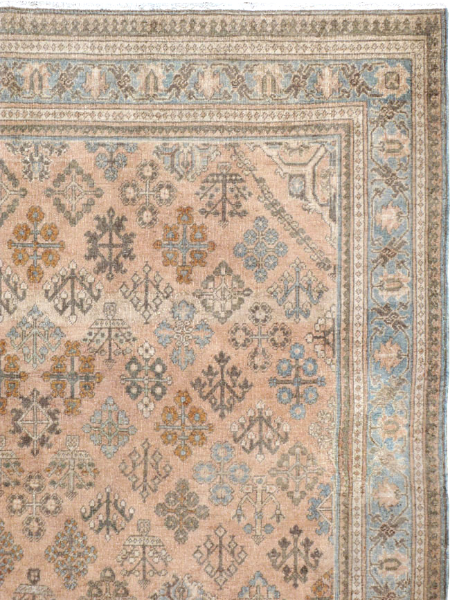 Antique Persian Joshegan Wide Gallery Runner, No.21214 - Gss