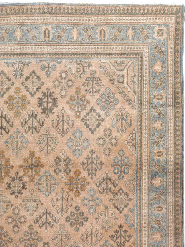 Antique Persian Joshegan Wide Gallery Runner, No.21214 - Gss