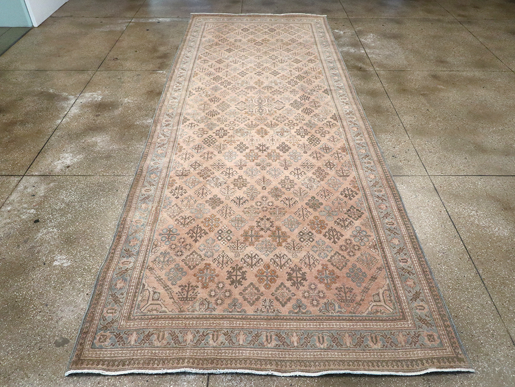 Antique Persian Joshegan Wide Gallery Runner, No.21214 - Gss