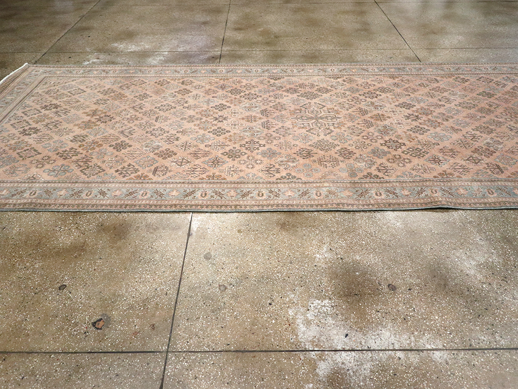 Antique Persian Joshegan Wide Gallery Runner, No.21214 - Gss