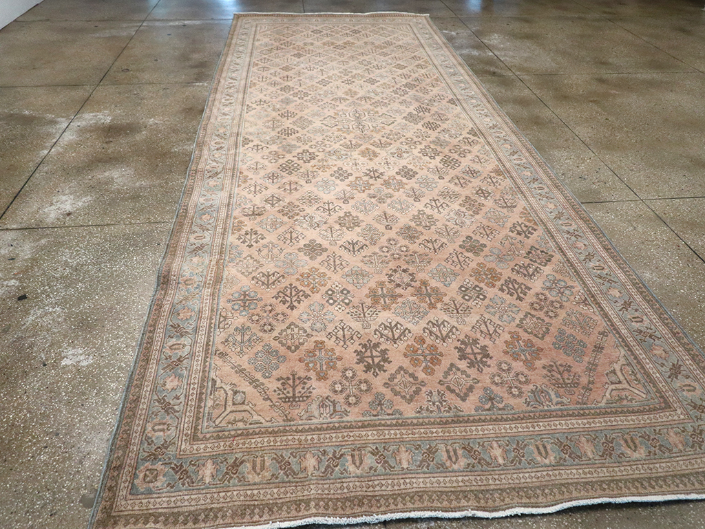 Antique Persian Joshegan Wide Gallery Runner, No.21214 - Gss