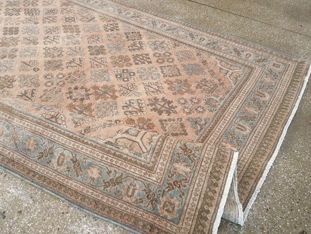 Antique Persian Joshegan Wide Gallery Runner, No.21214 - Gss