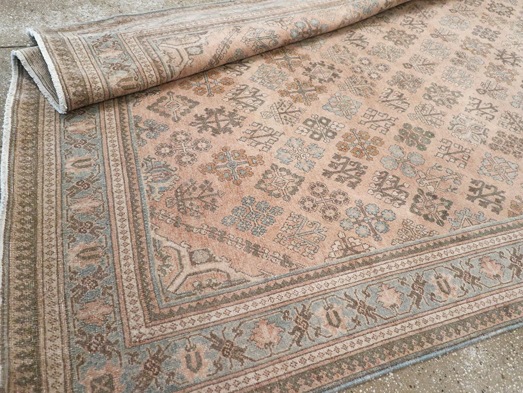 Antique Persian Joshegan Wide Gallery Runner, No.21214 - Gss