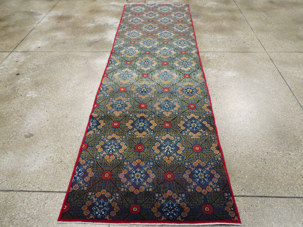 Vintage Persian Kashan Runner, No.21221 - Gss