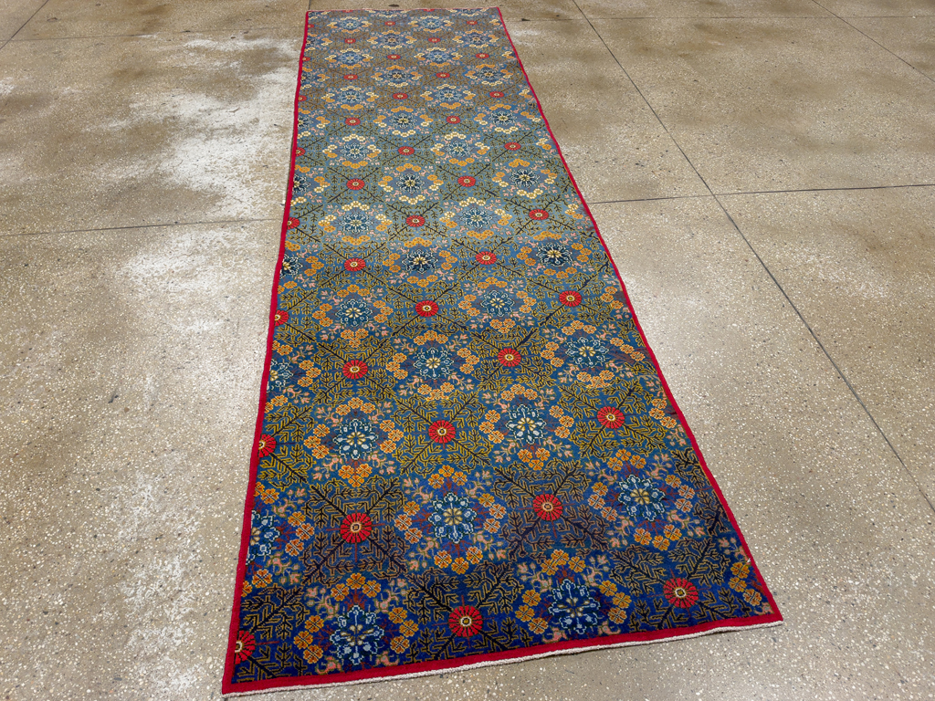 Vintage Persian Kashan Runner, No.21221 - Gss