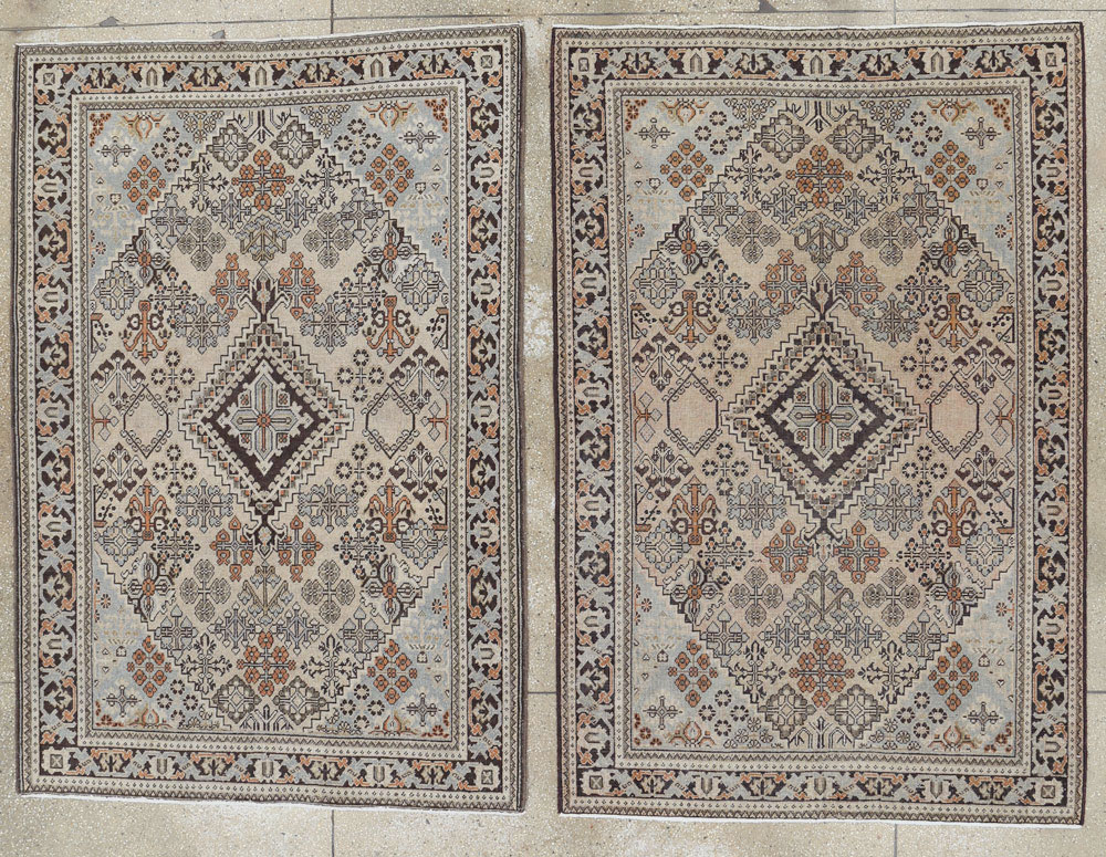 Vintage Persian Joshegan Rug (Pair: 1 of 2), No.21236 - Gss