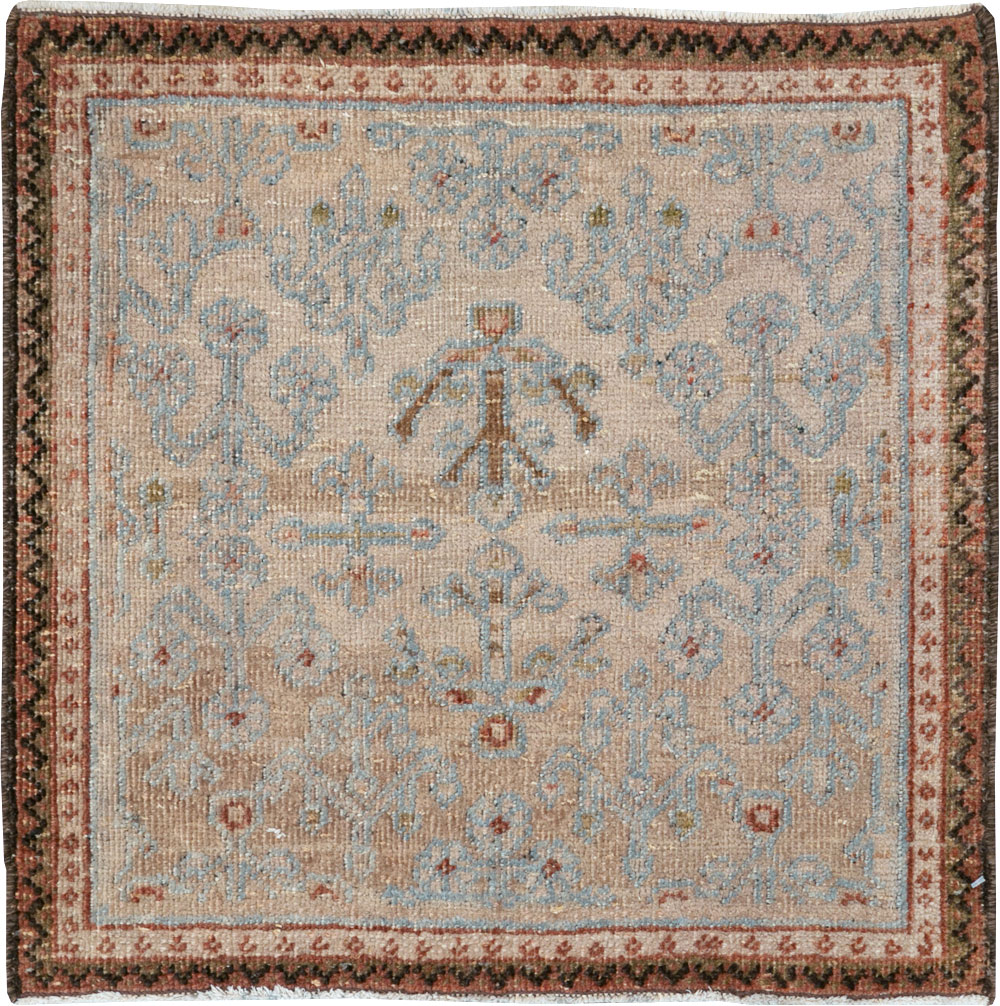 Vintage Persian Joshegan Square Throw Rug, No.21243 - Gss