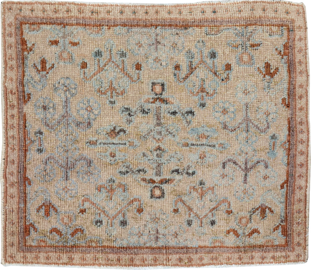 Vintage Persian Joshegan Square Throw Rug, No.21253 - Gss