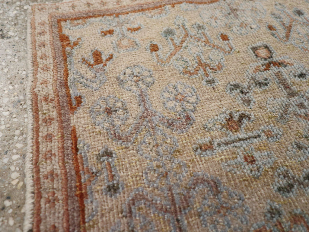 Vintage Persian Joshegan Square Throw Rug, No.21253 - Gss